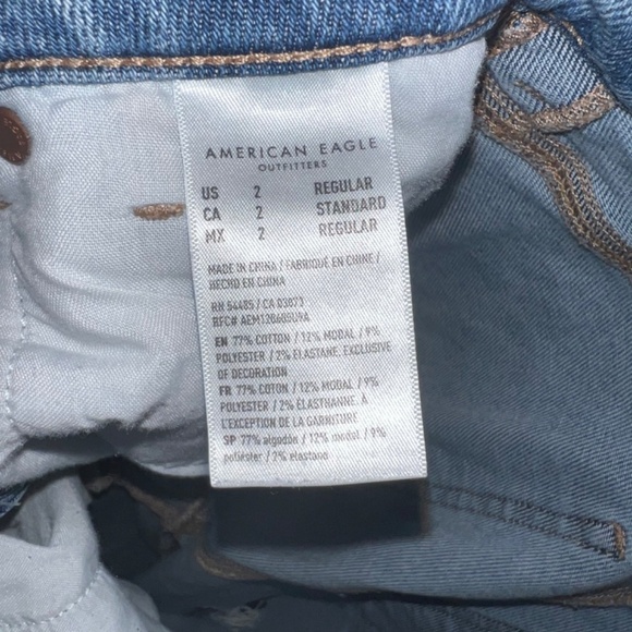 American Eagle jeans womens size 2 preloved - Picture 3 of 4